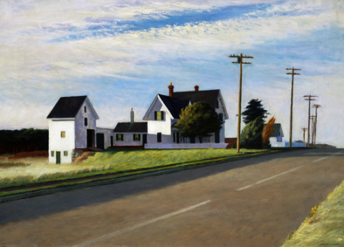 urgetocreate:Edward Hopper, Route 6, Eastham, oil on canvas, 1941
