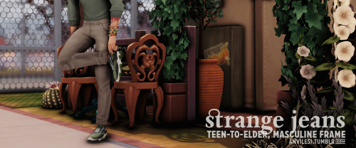 anvilesi:[TS4] laundry jeans & strange jeans by sforzinda — i really like the jeans that came wi