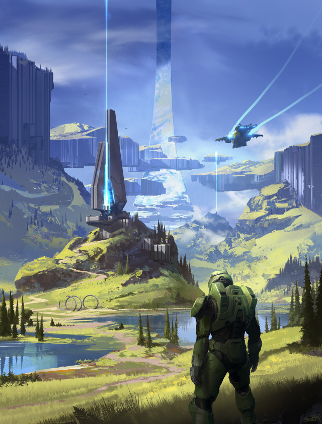 Halo Infinite Artwork. 2020 art book cover.