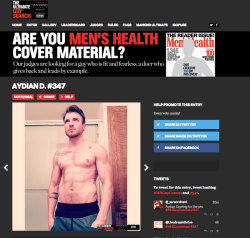 nikk-elli:  nikk-elli:  nikk-elli:  transtristan:  transtristan:  The guy in the picture is Aydian Dowling and he is trans. He’s in a competition to be on the cover of Men’s Health, and it would just be amazing if he won. Not only does he deserve