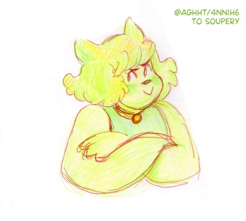 Morgan in green! For Soupery on Art Fight!  She’s looking at someone….. i didn’t 
