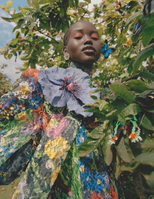 sand-snake-kate:  Adut Akech by Nadine Ijewere  by UK Vogue January 2021  