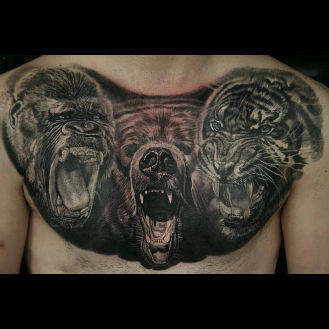 Gorilla tattoo by Marek Hali  Post 29264