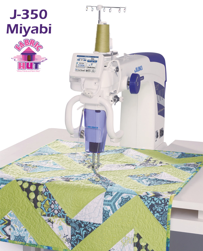 A sitdown longarm with stitch regulator? Yes Juki Home Sewing made it happen! The new J-350QVP Miyabi has all the great features of the TL-2200 with the added luxury of the JSS Stitch Regulator System for precise stitching at any speed.Come try it...