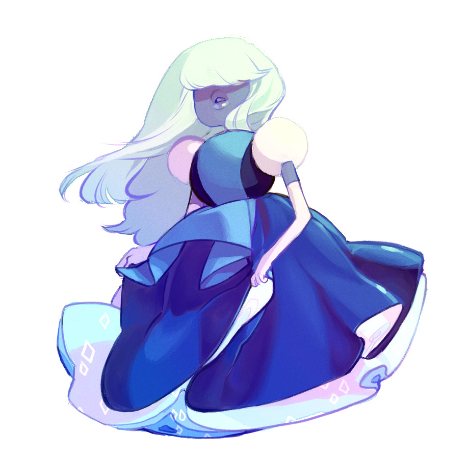 frenchfrycoolguy:  i realized i hadnt drawn sapphire yet so here she be