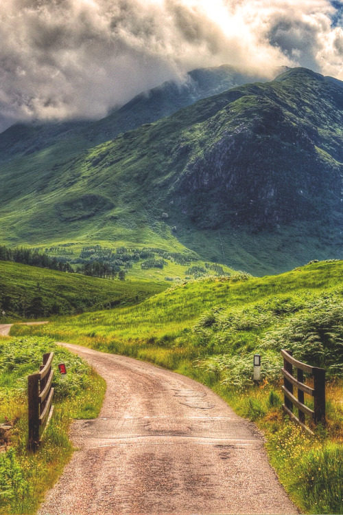 thequeensenglish:  Glen Etive, Scotland, Glen Etive is a glen in the Highlands of Scotland. Located 