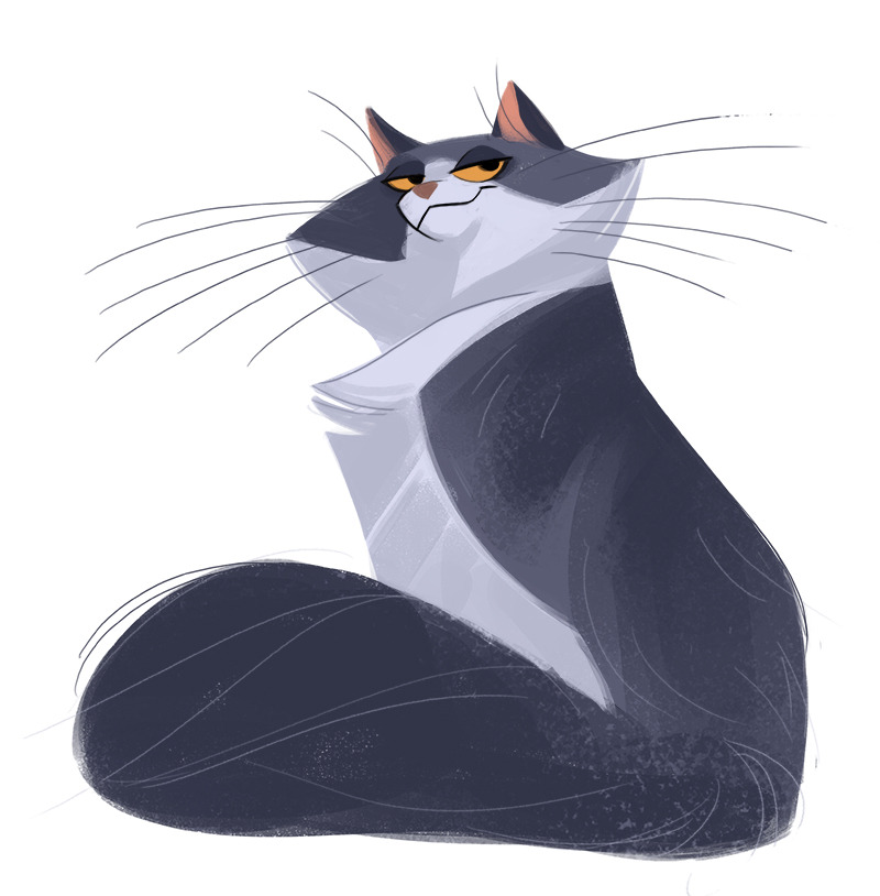 Daily Cat Drawings — 486 Norwegian Forest Cat