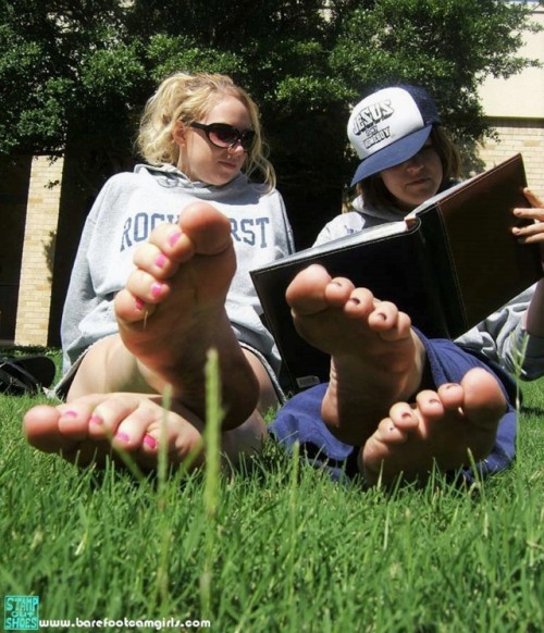jennsummers50: These two college student’s seem to find having their feet filmed by a total stranger