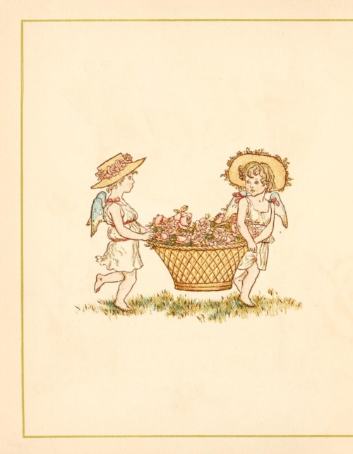 oldchildrensbooks: Language of Flowers. Illustrated by Kate Greenaway. Printed in colours by Edmund 