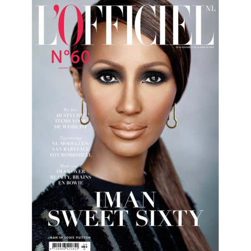 shadesofblackness: L’Officiel Netherlands Celebrates 60 Years with 60-Year-Old Model Iman.