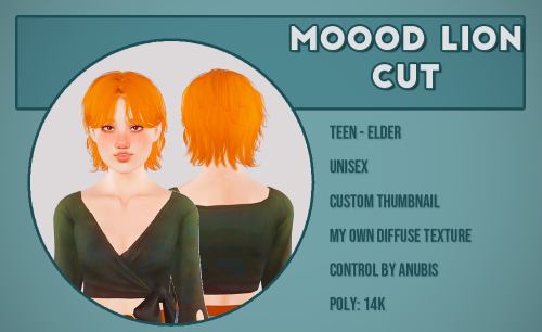 poisonfireleafs:Moood hairs!Original mesh by @mooo-oood, conversion by @purpurasimsDon’t reupl