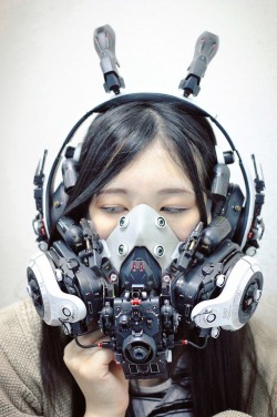zombiesurvivor69:  Hiroto Ikeuchi products.  Ikeuchi Products uses functioning electronics as the basis of his work before building on top of and modifying the object to render a Cyberpunk design.  In Japanese artist Hiroto Ikeuchi's designs, you’ll