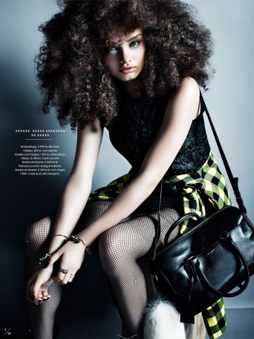 leahcultice:  Signe Belfiore by Eric Broms for Elle Sweden August 2013