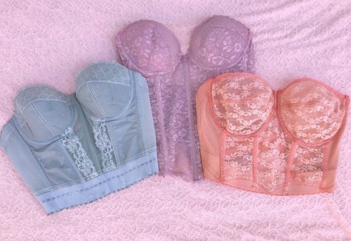 ~some of my hand-dyed vintage bustiers ~ follow the shop on instagram for more vintage upcycles~