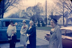 midwesternmatriarch:  Family ready for Grandma Marian and Grandpa Ken’s wedding - 1961 