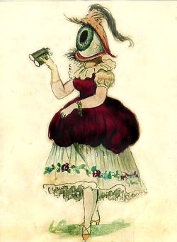 Publicdomainreview:  A “Female Eye” Costume From The Krewe Of Comus, New Orleans