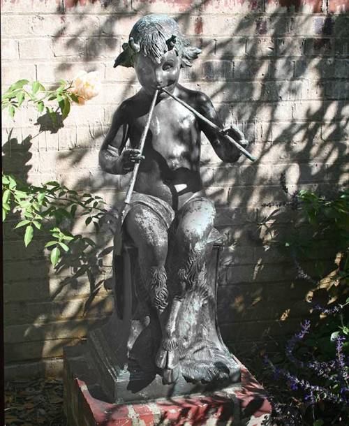 Seated Faun by Janet Scudder, 1942   Bronze. Brookgreen Sculpture Gardens, Murrells Inlet, South Car