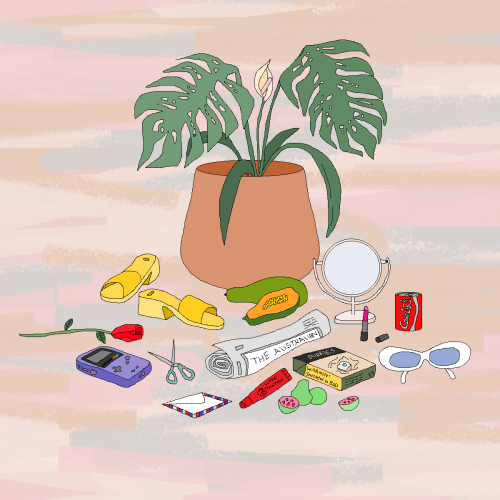 lazybonesillustrations: Still life with shoes and guava fruit, MS PaintBy Miranda Lorikeet // Shop P