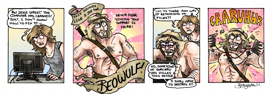 ofools:  one of the “jokes” in that old comic was that literally every situation