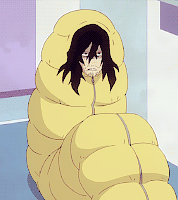 jouiichirou:  #bnhaweek || Day °7 — Free Day Cocoon!Aizawa (ꐦ°᷄д°᷅)