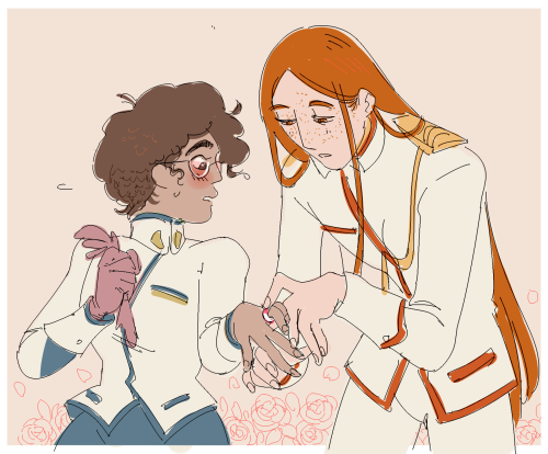 sketchdump! keep thinking about… utena au