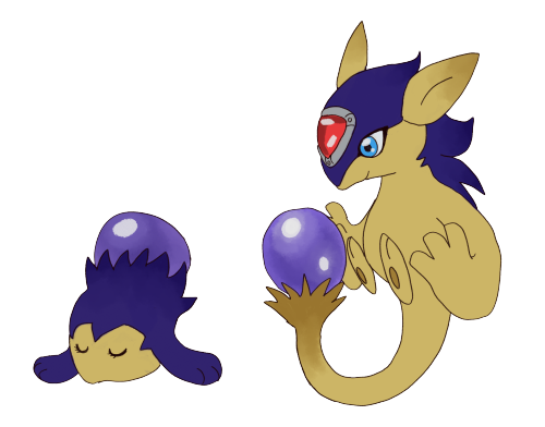 Some digifakes given away as adoptables in Digimon Dream Hub’s Digi Easter Egg Hunt. They have been 