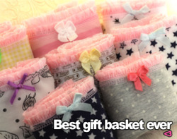 cicistories:  We all need more of these baskets in our life, so many options so much cuteness. &lt;3 Panties for all!