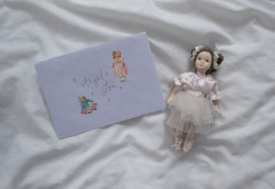 timidflower:  My sweet letter from mana (I think this very pretty ballerina dolly looks just like her!) *:･ﾟ✧ 