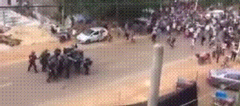 kropotkindersurprise:  January 19 2015 - Student demonstrators opposed to President