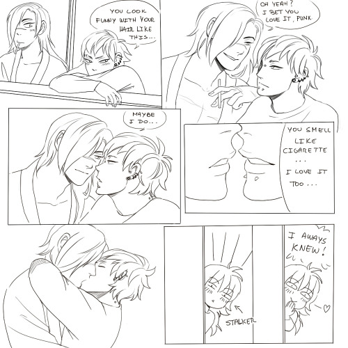 sora-mimi-desu:  Continuation of http://sora-mimi-desu.tumblr.com/post/96291557534 Aoba ship them! ok, this get a little bit longer than I was planning, but I hope you can enjoy this silly NoiKou comic! It was so much fun to do <3. And please don’t