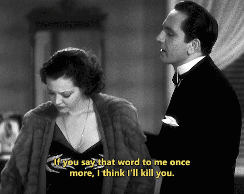 turnerclassicmilfs:Merrily We Go to Hell (1932) dir. Dorothy Arzner