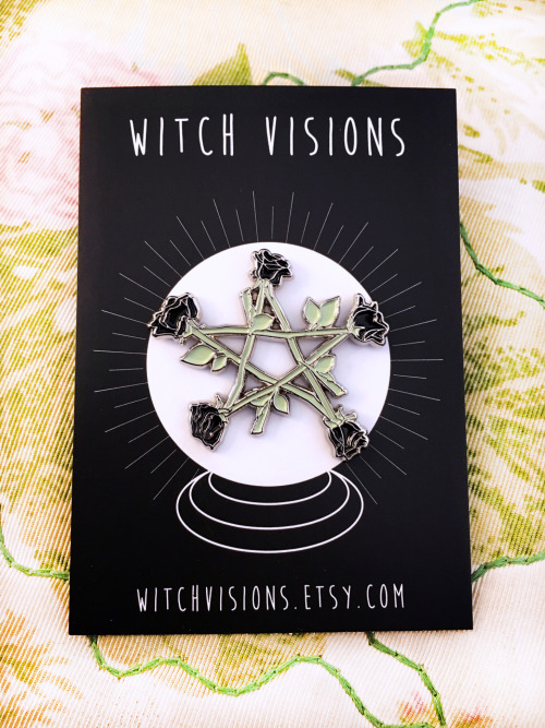 new enamel pins now available! https://www.etsy.com/shop/witchvisions