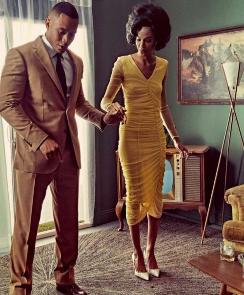 belle-ayitian:Joan Smalls &amp; Trai Byers | Vogue September 2017