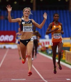 thirtytwohundred:  Emma Coburn winning the