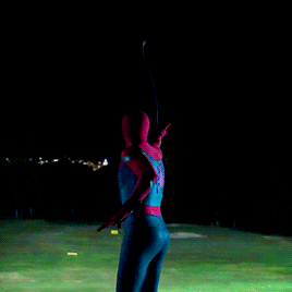 azurelakes:  #When you’re spider man but there is no building in sight. 