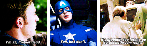 blamesteve:Steve Rogers at his finest.