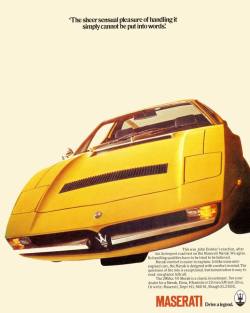 theretromobilist:  Maserati Merak. 