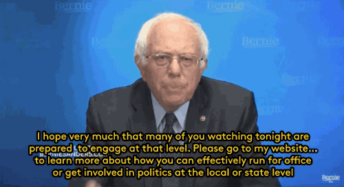 refinery29:  Bernie vows to stay in the race for the Democratic nomination so that he can push the party leftWhen Bernie Sanders scheduled a major announcement Thursday, many suspected that he would announce the suspension of his campaign. Sanders instead