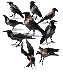 psrj:one of you suggested i draw some crows