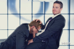 mnznfakesdudes:  Oliver Queen &amp; Felix Smoak (male Felicity)