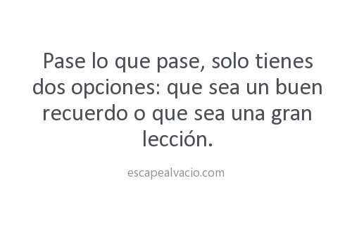 Relájate y disfruta.