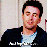 ultronned:chris evans alphabet | s | swearing&ldquo;I shouldn’t be swearing.
