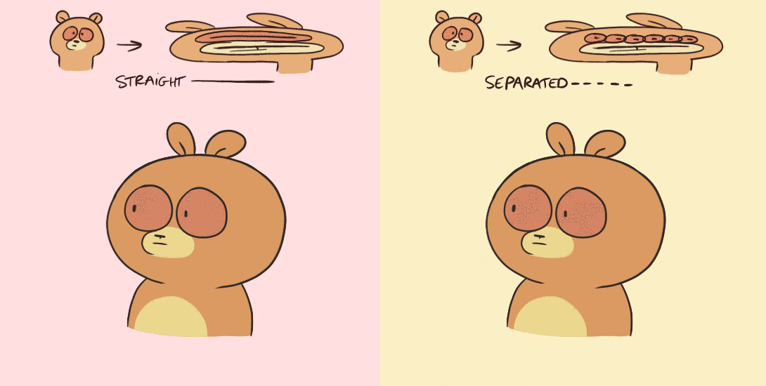k-eke:   I made two examples of the smear effect on the same animation Straight line