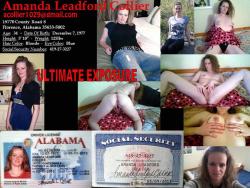 spreadin:  spreadin:  Amanda kaye leadford, also goes by amanda phillips, first marriage, and Amanda kaye, of Florence alabama, spread her, enjoy                  