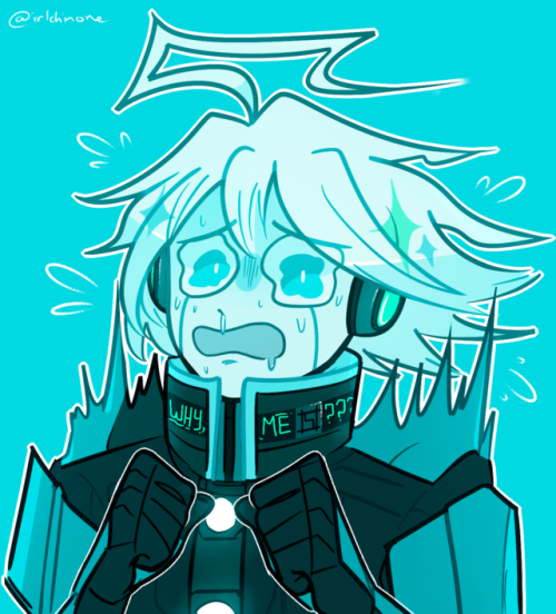 irlchinone: did you know? robots can cry my first ever kibo for huevember day 22
