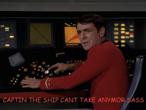 justiceshot:  captioningcrusader:  The basic plot of every Star Trek episode ever. Based off this post (x)  When will I get tired of this oh the answer is never. 