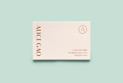 Elegant stationery design by Tung