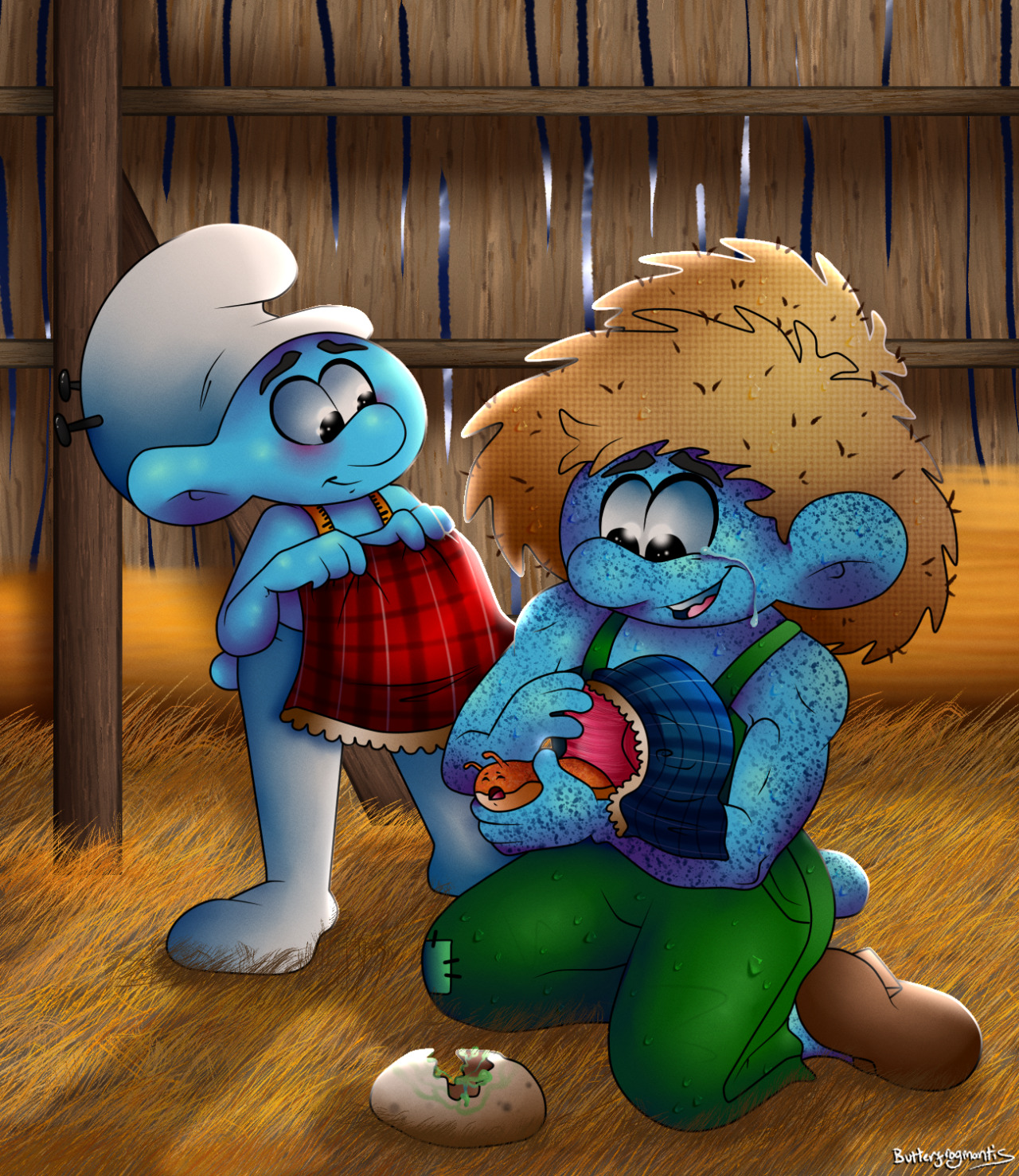 He's gonna smurf the smurf out of her - Funny