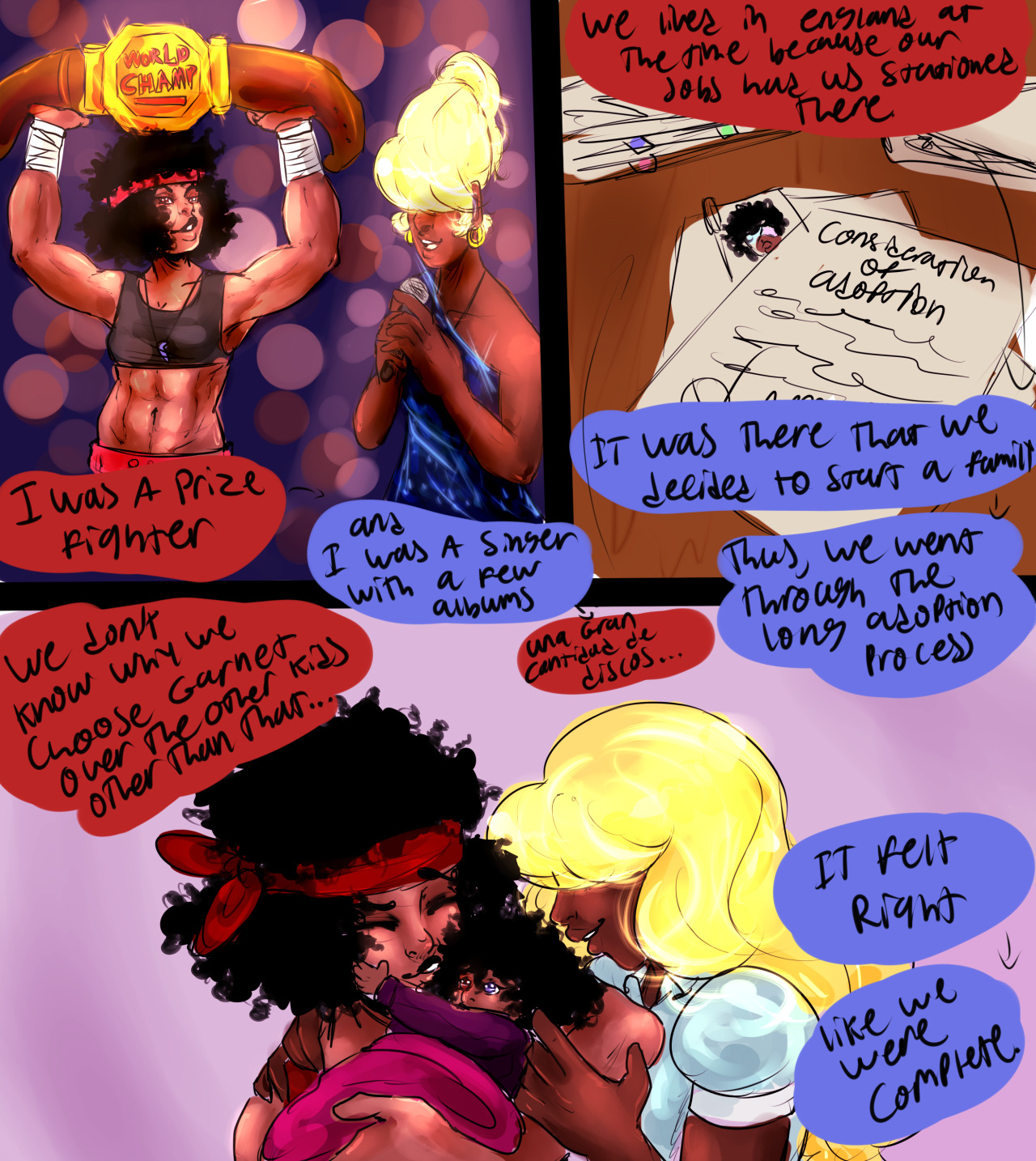 askthefamilyoflove:  Sapphire: It’s strange, even though Garnet had lived in England