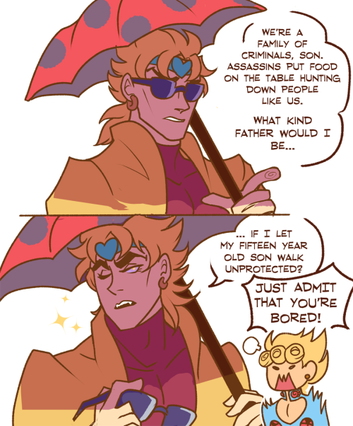 badlydrawnjoestars: And I, DIO, am merely here to make sure he doesn’t get into any trouble wi